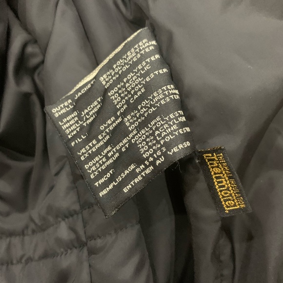 ๐HP๐ Cole Haan Black Dickey Insert Trench Coat size M - Picture 9 of 10